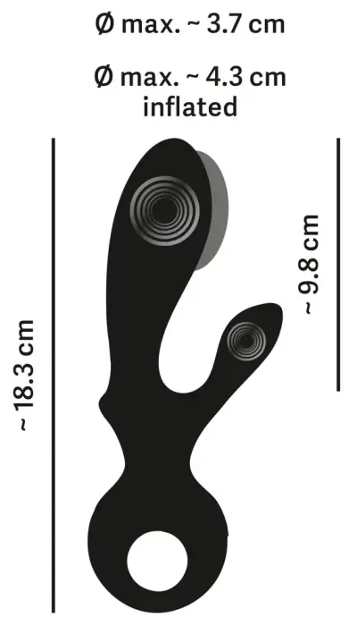 Eternal надувной кролик-вибратор – 18.3 см (7.2″) – розовый Фото num