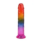 Klasisks dildo – 19.7 cm (7.75″) – varavīksnes krāsu — Foto 5