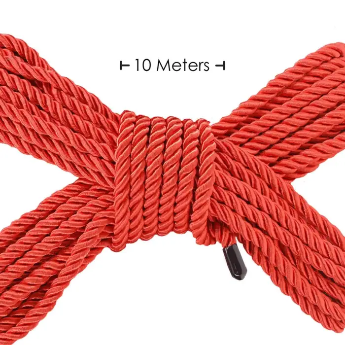 Polyester Bondage Rope - 32.8 ft / 10 m - Red Foto 2