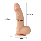 LoveToy Real Extreme Dildo – realistlik dildo – PVC – lihatooni – 22,9 cm — Foto 4