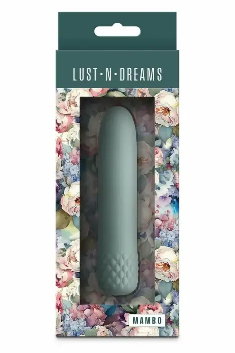 Lust-N-Dreams Mambo – kompakts elastīgs silikona vibrators – salvijas zaļš – 12,2 cm