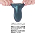 SILI-CUP DUAL SENSATION Masturbator – 14.1 cm (5.5″) – Clear — Photo 3