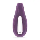Pleasuriser uzlādējams C-formas pāru vibrators ar tālvadību – violets — Foto 2