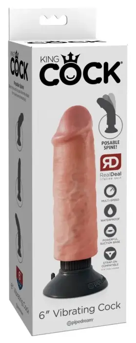 Pipedream King Cock Flexible Vibrating Model – 15.5 cm (6″)