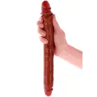 ToyJoy Get Real Dual Density Foreskin Dildo – 35 cm (13.8″) – Brown — Photo 6