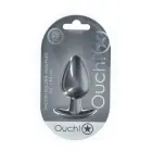 Smooth Silicone Large Anal Plug – 8.9 cm (3.5″) – Gunmetal — Photo 1