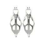 Mr. Steel Squeezer Nipple Clamps with Ring – Silver — Photo 4