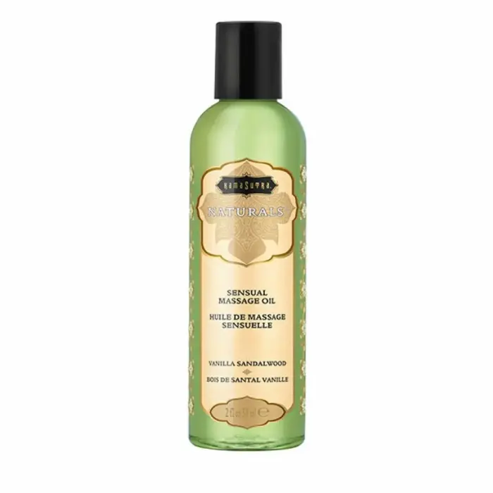 Kama Sutra Naturals vanilje ja sandlipuu massaažiõli – 59 ml