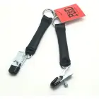 Red Leather reguleeritavad nibuklambrid raskustega – mustad/hõbedased — Foto 2
