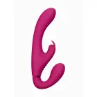 Wibrator-Suki be dirželių strap-on vibratorius – 22 cm (8.7″) – rožinis — Nuotrauka 3