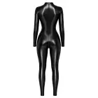 Noir Handmade – wetlook kombinesoon paelutuse ja 3-suunalise tõmblukuga – must – L — Foto 8