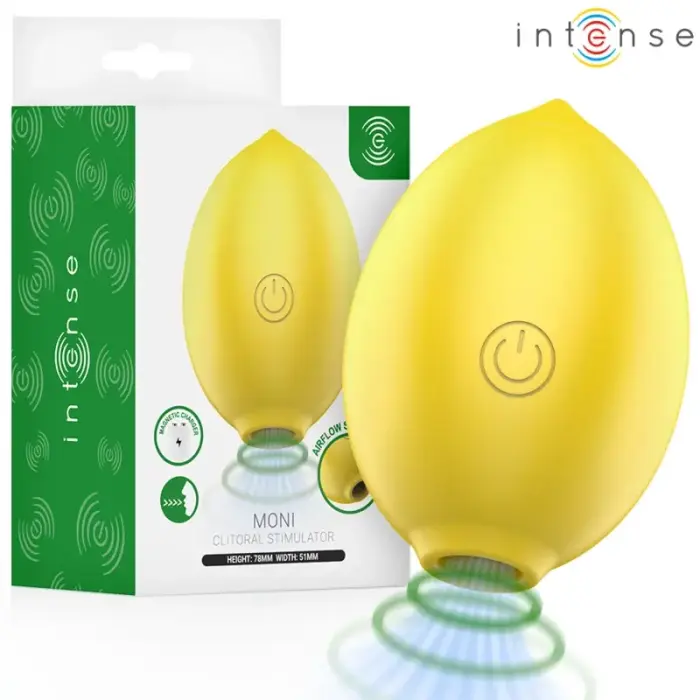 INTENSE MONI Lemon gaisa pulsa klitora stimulators – dzeltens