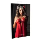 Peek-a-boo Ruffle Babydoll – sarkans – S/M Foto 8