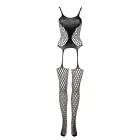Fence Suspender Mesh Bodysuit – Black – One Size — Photo 7