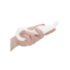 Gripper klaasist dildo rõngaga – 20 cm (8″) – valge — Foto 9