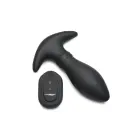 Rim Slide - Sliding Ring Silicone Butt Plug – 13.5 cm (5.3″) – Black — Photo 11