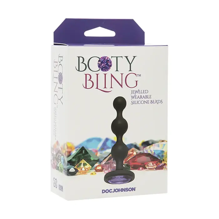 Booty Bling kaasaskantavad anaalhelmed – 12 cm – Mustad