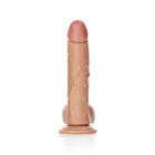 Izliekts reālistisks dildo ar sēkliniekiem un piesūcekni – 20.5 cm (8″) — Foto 2
