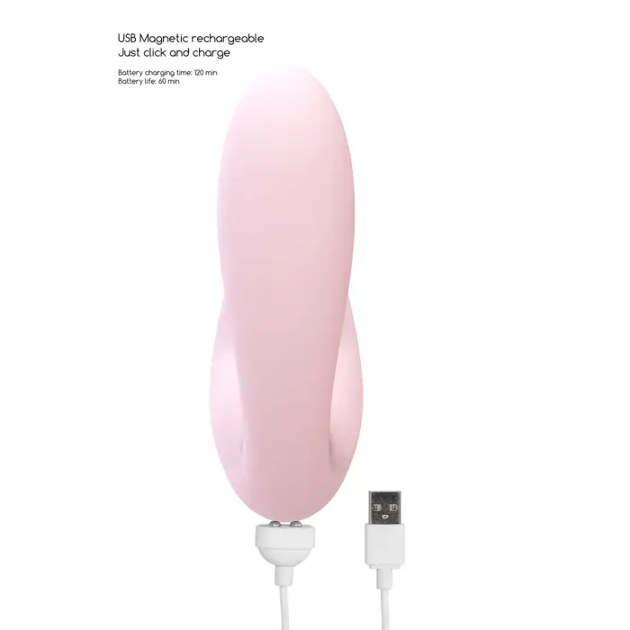 Desirable elastīgs gaisa pulsa vibrators – rozā Foto 6