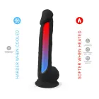 Silex D Model 1 realistiškas dildo – 38 cm (15″) – Juodas — Nuotrauka 6