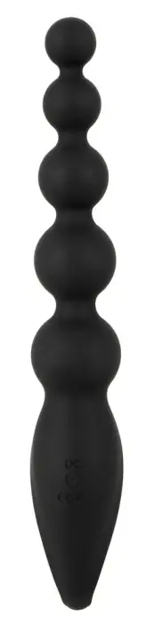 ANOS vibrējošas anālo bumbiņu ķēde – 22.1 cm – Black Foto 4