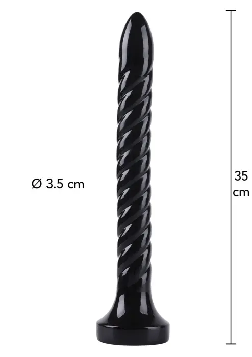 Anal Serpent analinis kištukas – 35 cm – Juodas