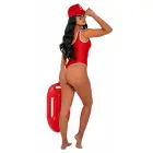 Playboy Lingerie Beach Patrol – kostiumo komplektas su kepure ir priedais – juodas — Nuotrauka 2