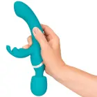 Sweet Smile 3-in-1 Wand Rabbit Vibrator – multi-function vibrator – silicone – 3 motors – wand and rabbit — Photo 8