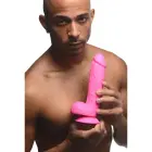 POP - Dildo ar sēkliniekiem – 21 cm (8.25″) – Rozā — Foto 6