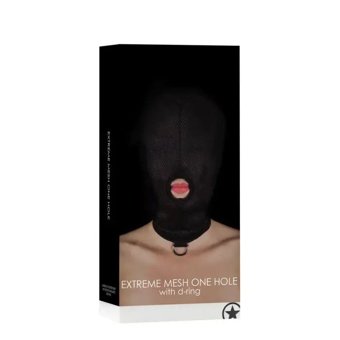 Ouch! Extreme Mesh Full Hood with D-Ring – Black