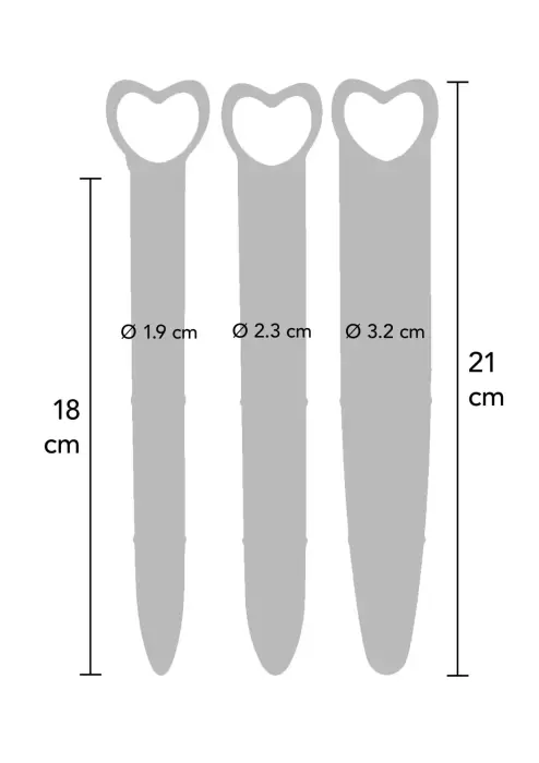 Silikona vaginālie dilatori 3 gab. – rozā Foto 2