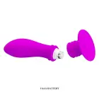 PRETTY LOVE - Vibrating Anal Plug with Suction Cup – 12 cm – Black — Photo 8