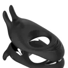 FeelzToys Zeus Dual Motor Silicone Intimate Ring – Black — Photo 3