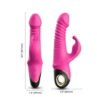 Zing Thrusting & Rotating Vibrator – 19.5 cm (7.7″) – Pink — Photo 4