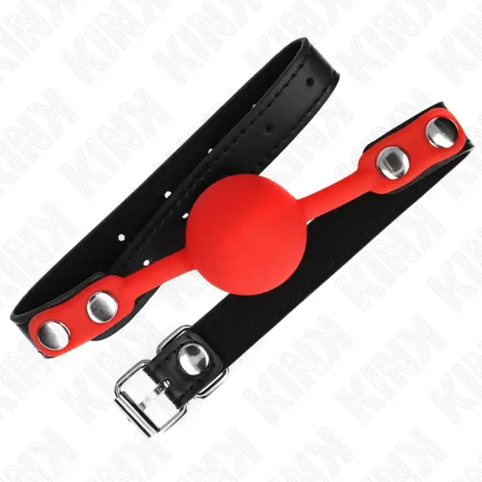 KINK Silicone Ball Gag Red 4 cm