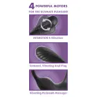 AFE Ass-Gasm IntiMotion mitme mootoriga anaalsüsteem – 15.9 cm – Must — Foto 4
