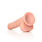 Sirge realistlik dildo munanditega ja iminapaga – 25.5 cm (10″) – nahavärv — Foto 4