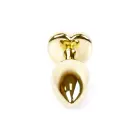 Plug-Jewellery Gold Heart анальная пробка – 7 cm (2.8″) – Синяя — Фото 4