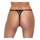 Cottelli Lingerie pitsist stringid eemaldatava pärliketiga – mustad/roosad – M/L — Foto 4