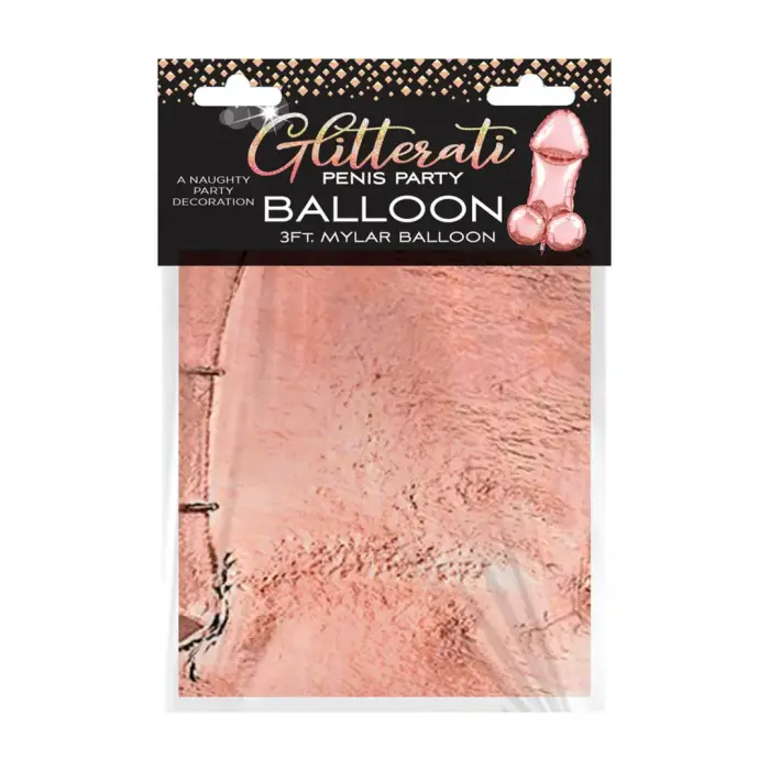 Glitterati - 3ft Rose Gold Mylar Balloon Photo