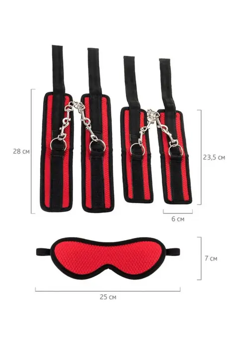 Anonymo BDSM komplekt – punane