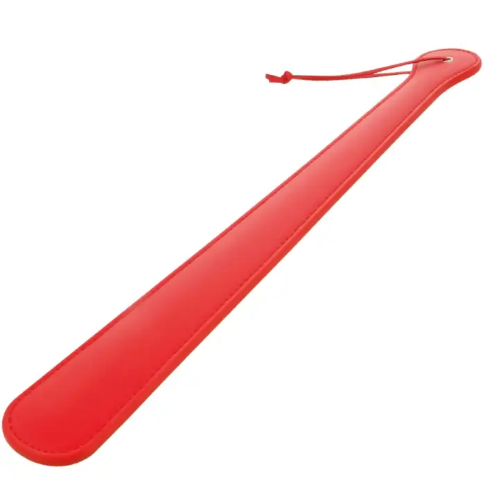 Darkness Red fetišu plakšķene 48cm – izturīga mākslīgā āda, melna/sarkana