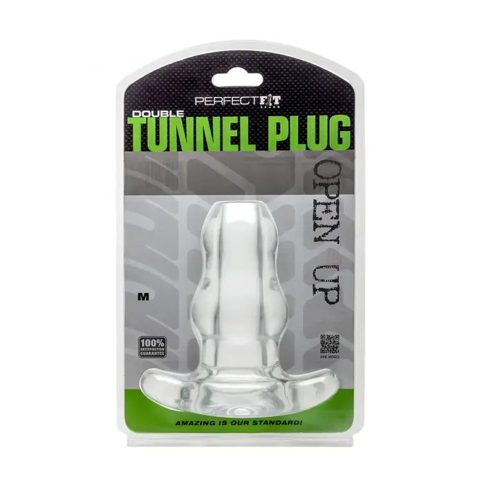 Double Tunnel Plug – 8.9 cm (3.5″) – Clear