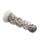 Tower of Doom – skull tower fantasy silicone dildo – grey — Photo 5