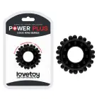 POWER PLUS – varpos žiedas – minkštas TPE – juodas — Nuotrauka 1