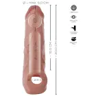 Realistixxx RealSleeve vibrējoša locekļa uzmava – 20 cm – miesas krāsa — Foto 12