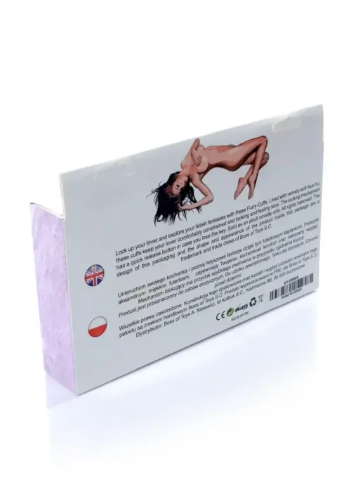 Kajdanki Fetish B - Series- Furry Cuffs Purple Photo