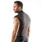 Svenjoyment Men's Striped Transparent Shirt – Black – 2XL — Photo 4