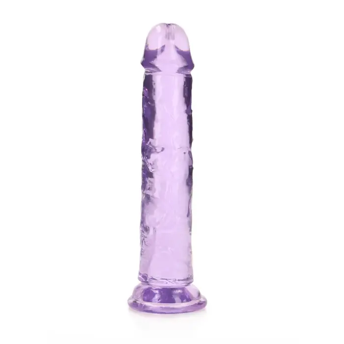 Taisns reālistisks dildo ar piesūcekni – 20 cm (7.9″) – Violets Foto 2