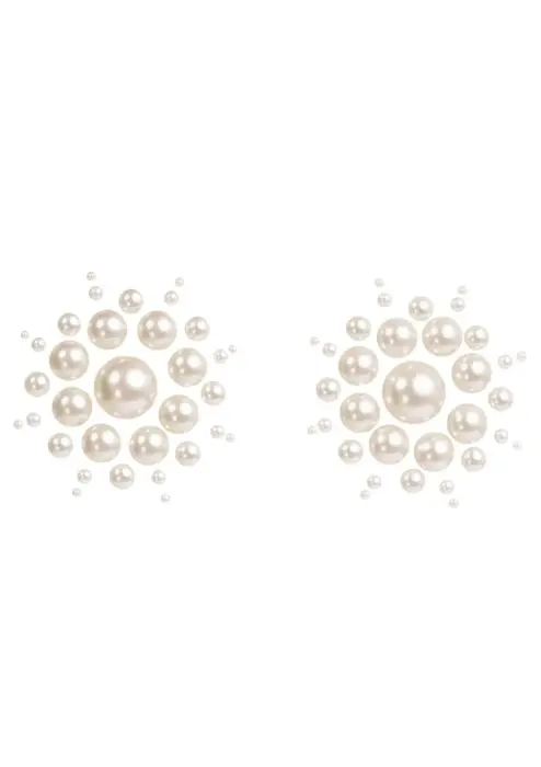 Leg Avenue Isla Nipple Cover Set – White – One Size